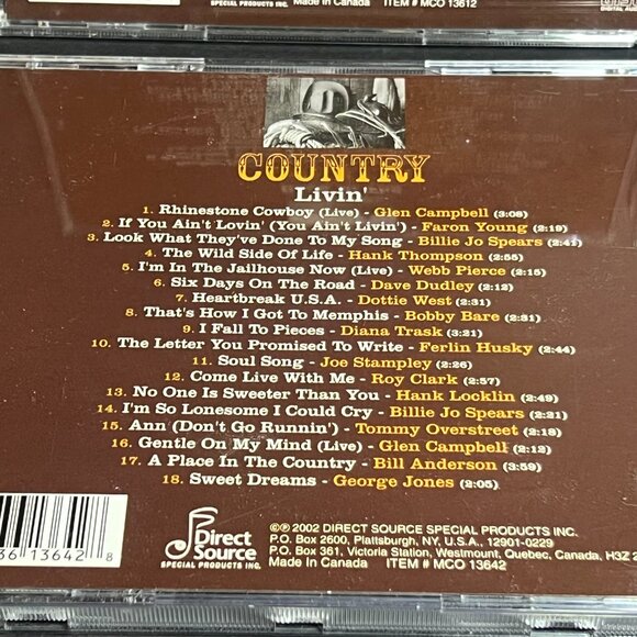 Lot of 4 Back in the Country, Hits, Livin, and Sound 2002 CD Country Compilation - Picture 5 of 7